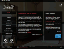 Tablet Screenshot of hotel-am-dammtor.de